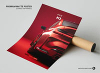 Image 2 of BMW M3 Red - Sport Car Poster Print