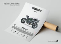 Image 2 of Kawasaki Ninja H2R - Superbike Motorcycle Poster Print