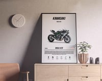 Image 3 of Kawasaki Ninja H2R - Superbike Motorcycle Poster Print