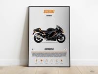 Image 1 of Suzuki Hayabusa - Superbike Motorcycle Poster Print