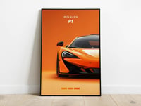 Image 1 of Mclaren P1 Orange - Sport Car Poster Print