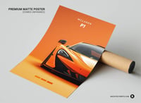 Image 2 of Mclaren P1 Orange - Sport Car Poster Print