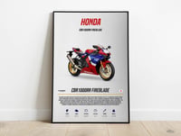 Image 1 of Honda CBR 1000RR Fireblade - Superbike Motorcycle Poster Print