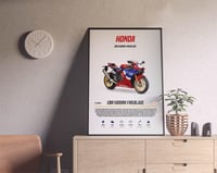 Image 3 of Honda CBR 1000RR Fireblade - Superbike Motorcycle Poster Print