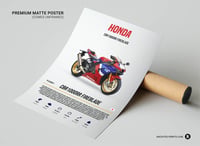 Image 2 of Honda CBR 1000RR Fireblade - Superbike Motorcycle Poster Print