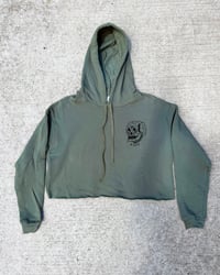 Image 2 of CALL SOMEONE ELSE CROP TOP HOODIE