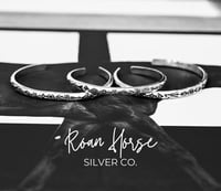 Stamped sterling cuff
