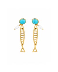 The Sardine Earrings ~ Turquoise