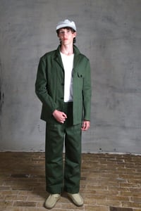 Image 12 of British Worker Jacket wax cotton - Olive Green