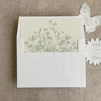 Image 8 of Adorable flowers printed envelope liner for A7 envelope PACK of 10