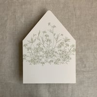 Image 6 of Adorable flowers printed envelope liner for A7 envelope PACK of 10