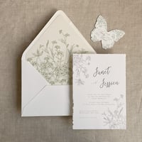 Image 7 of Adorable flowers printed envelope liner for A7 envelope PACK of 10