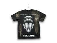 Image 2 of Carhartt Sade adu Michael Jackson 2pac Upcycled Reworked Screen Print black T Shirt 