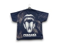 Image 2 of Michael Jackson sade adu Lasalle Upcycled Reworked Screen Print bleached navy T Shirt 