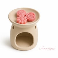 Wax Melt Λουκούμι Τριαντάφυλλο - 100% Φυσικό Κερί Σόγιας