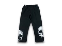 Image 2 of Skull M panthers Custom Upcycled Reworked Screen Print sweatpants 