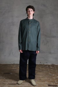 Image 8 of BED SHIRT - dark sage