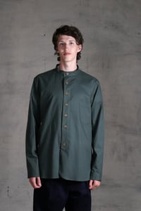 Image 3 of BED SHIRT - dark sage