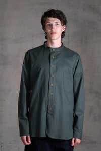 Image 1 of BED SHIRT - dark sage