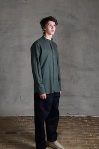 Image 5 of BED SHIRT - dark sage