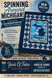 Image 1 of Spinning Around Michigan EXCLUSIVE Quilt Kit 