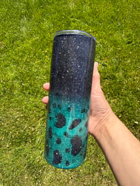 Image 2 of Somebody’s problem cow print stainless steel 20 oz