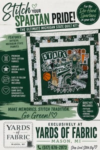 Image 1 of Michigan State Quilt Kit - Go Green.