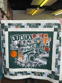 Image 2 of Michigan State Quilt Kit - Go Green.