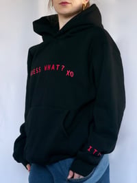 Image 3 of Guess What? Hoodie (BLACK)