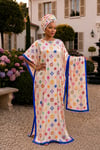 Elegant Clover Dress & Headwrap Set