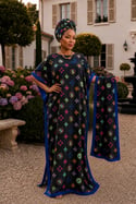 Elegant Clover Dress & Headwrap Set