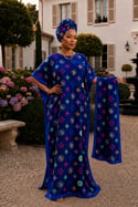 Elegant Clover Dress & Headwrap Set