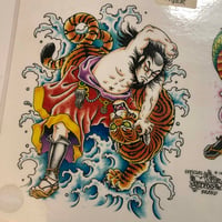 Image 4 of 1992 Offical Tattoo Brand production samurai sheet 158-c