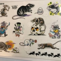Image 2 of 1992 Official Tattoo Brand production rat sheet 157-c