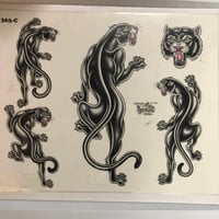 Image 2 of 1994 Official Tattoo Brand production panther sheet 363-c