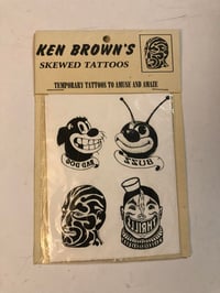 Image 1 of 1995 Ken Brown’s Skewed tattoos temp tattoos 