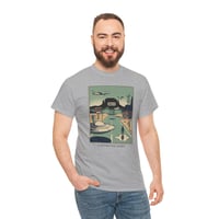 Image 2 of Area 51 Desert Landscape— Retro Sci‑Fi Space Poster T‑Shirt