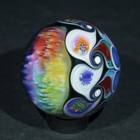 Image 3 of Rainbow Wigwag Murrini Marble