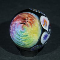 Image 2 of Rainbow Wigwag Murrini Marble