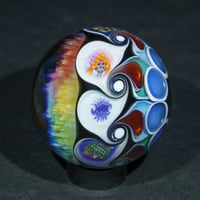 Image 4 of Rainbow Wigwag Murrini Marble