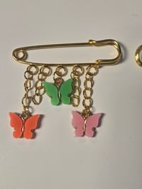 Image 5 of UV REACTIVE BUTTERFLY brooch set