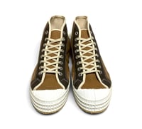 Image 2 of VEGANCRAFT camel canvas hi top sneaker shoes made in Slovakia 