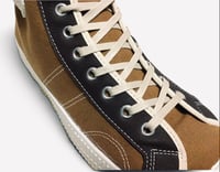 Image 4 of VEGANCRAFT camel canvas hi top sneaker shoes made in Slovakia 