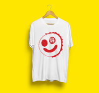 Image 1 of TRS T-Shirt (White T Neon Red print)