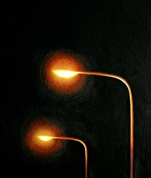 Image of Lantaarnpalen Bij Nacht 8