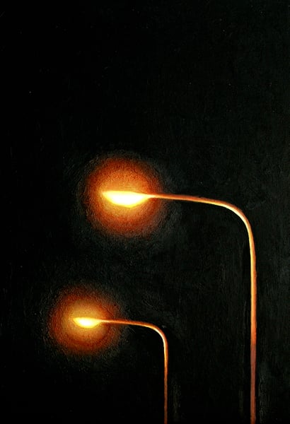Image of Lantaarnpalen Bij Nacht 8