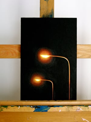Image of Lantaarnpalen Bij Nacht 8