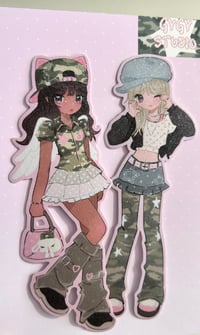 Image 2 of Camo Die-cut sticker set 