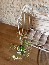 Image 3 of Petit lit ancien en fer forgé - Mobilier rénové 