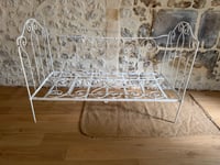 Image 15 of Petit lit ancien en fer forgé - Mobilier rénové 